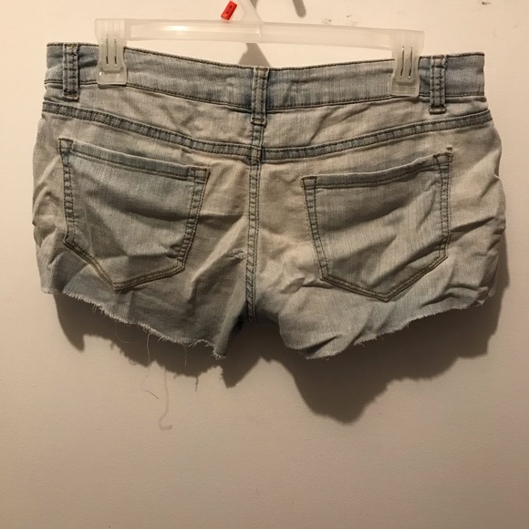 Light Blue Jean Shorts - Picture 2 of 3